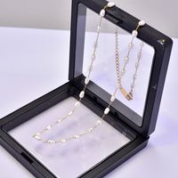 Elegant Einfacher Stil Geometrisch Perlen Des Barock Titan Stahl 18 Karat Vergoldet Frau Halskette main image 8