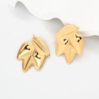 1 Pair Retro Sweet Commute Leaves Plating Iron Gold Plated Ear Studs main image 5
