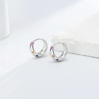 1 Pair Elegant Retro U Shape Sterling Silver Plating Inlay Zircon White Gold Plated Gold Plated Earrings main image 8