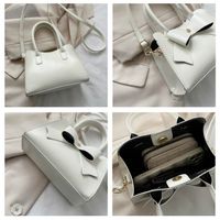 Women's PVC Pu Leather Bow Knot Elegant Square Zipper Magnetic Buckle Handbag main image 5