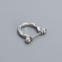 1 Paar IG-Stil Einfacher Stil Geometrisch Überzug Inlay Sterling Silber Künstlicher Diamant Ohrringe sku image 1