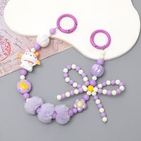 Cute Cat Flower Bow Knot Beaded Beaded Bowknot Chain Keychain sku image 2
