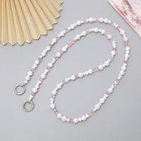 Simple Style Solid Color Beaded Plating Chain Bag Pendant main image 3
