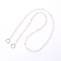 Simple Style Solid Color Beaded Plating Chain Bag Pendant main image 5