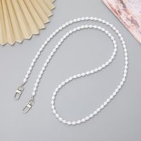 Simple Style Solid Color Beaded Plating Chain Bag Pendant sku image 2