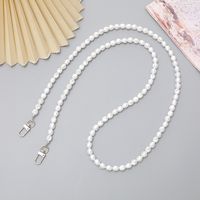 Simple Style Solid Color Beaded Plating Chain Bag Pendant sku image 1