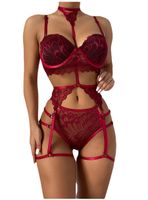 Femmes Dame Sexy Couleur Unie Ensembles De Lingerie Sexy Maison Voyage De Noces Soutien-Gorge Sans Fil Taille Moyenne Lingerie Sexy main image 5