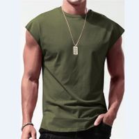Men's Solid Color T-shirt Men's Clothing main image 5