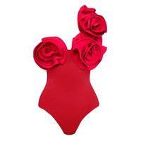 Women's Vacation Solid Color 2 Pieces One Piece Swimwear main image 4