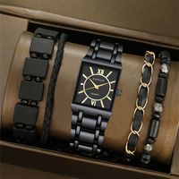 Business Geometric Single Folding Buckle Quartz Men's Watches main image 6