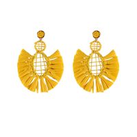 Casual Simple Style Geometric Raffia Women's Drop Earrings sku image 2