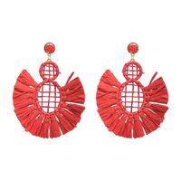 Casual Simple Style Geometric Raffia Women's Drop Earrings sku image 1