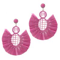 Casual Simple Style Geometric Raffia Women's Drop Earrings sku image 9