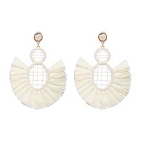 Casual Simple Style Geometric Raffia Women's Drop Earrings sku image 6