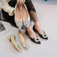 Women's Elegant Solid Color Point Toe Flats main image video