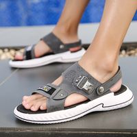 Men's Basic Solid Color Open Toe Casual Sandals main image 5