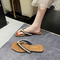 Women's Casual Solid Color Open Toe Flip Flops sku image 15