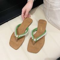 Women's Casual Solid Color Open Toe Flip Flops sku image 18