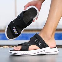 Men's Basic Solid Color Open Toe Casual Sandals main image 1