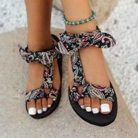 Women's Vacation Solid Color Leopard Open Toe Beach Sandals main image 3