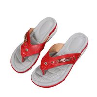 Women's Basic Solid Color Open Toe Flip Flops main image 2