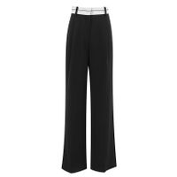 Women's Holiday Daily Vacation Solid Color Full Length Contrast Binding Casual Pants main image 4