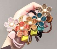 Women's IG Style Sweet Flower Plastic Resin Rubber Band Hair Tie main image 6