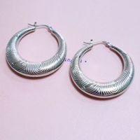 1 Pair Exaggerated Swirl Pattern Plating Stainless Steel 18K Gold Plated Earrings main image 3