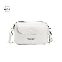 Women's Small Pu Leather Solid Color Classic Style Flip Cover Crossbody Bag Shoulder Bag sku image 6