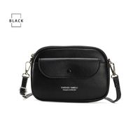 Women's Small Pu Leather Solid Color Classic Style Flip Cover Crossbody Bag Shoulder Bag sku image 2