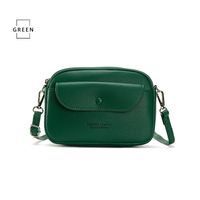 Women's Small Pu Leather Solid Color Classic Style Flip Cover Crossbody Bag Shoulder Bag sku image 3