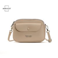 Women's Small Pu Leather Solid Color Classic Style Flip Cover Crossbody Bag Shoulder Bag sku image 4