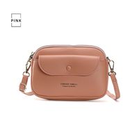 Women's Small Pu Leather Solid Color Classic Style Flip Cover Crossbody Bag Shoulder Bag sku image 5