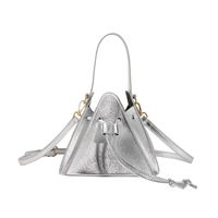 Women's Small Pu Leather Solid Color Streetwear Triangle Zipper Handbag sku image 2