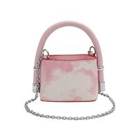 Women's Mini Pu Leather Clouds Marble Streetwear Zipper Handbag sku image 6