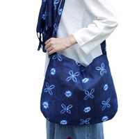 Women's Medium Polyester Cotton Geometric Color Block Vacation Square Magnetic Buckle Shoulder Bag sku image 8