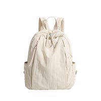 Solid Color Casual School Daily School Backpack main image 2