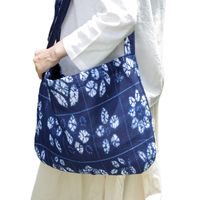Women's Medium Polyester Cotton Geometric Color Block Vacation Square Magnetic Buckle Shoulder Bag sku image 1