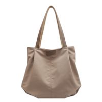 Femmes Grande Nylon Couleur Unie Style Classique Carré Fermeture Éclair Sac Sous Les Bras main image 2