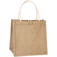 Women's Summer Linen Solid Color Classic Style Buckle Handbag main image 6