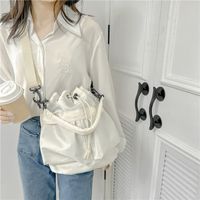 Women's Nylon Solid Color Classic Style Square String Shoulder Bag Bucket Bag main image 10