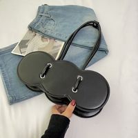 Women's Small Pu Leather Solid Color Streetwear Round Zipper Underarm Bag Handbags sku image 4