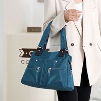 Women's Medium Nylon Solid Color Elegant Zipper Underarm Bag Shoulder Bag main image video