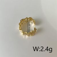 1 Piece Simple Style Solid Color Plating Copper 18K Gold Plated Ear Cuffs sku image 1