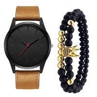 Retro Geometric Buckle Quartz Men's Watches main image 1