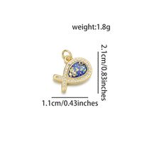 1 Piece 11 * 21mm 21 * 11mm Copper Zircon 18K Gold Plated Fish Polished Pendant sku image 2