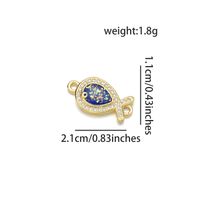 1 Piece 11 * 21mm 21 * 11mm Copper Zircon 18K Gold Plated Fish Polished Pendant sku image 7