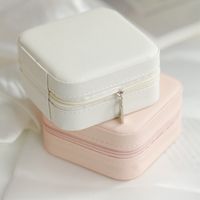 Simple Style Solid Color Synthetics Jewelry Boxes main image 8