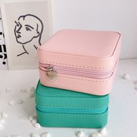 Simple Style Solid Color Synthetics Jewelry Boxes main image 9