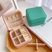 Simple Style Solid Color Synthetics Jewelry Boxes main image 2